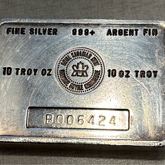 10 Troy Ounces Canadian Fine Silver Bar ✨SOLD✨ - Picture 4 of 9